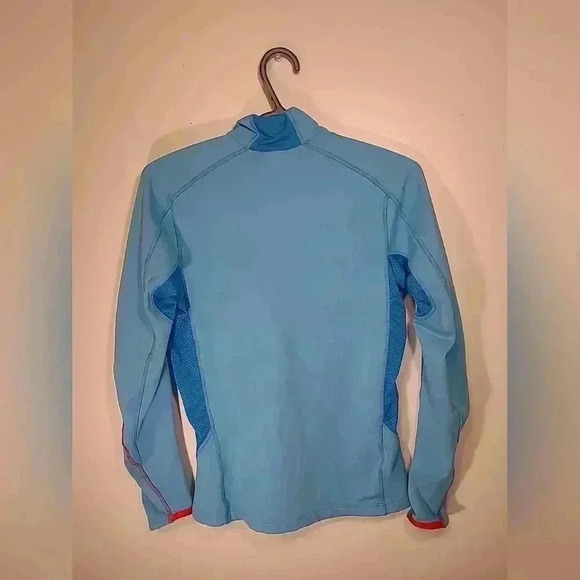 Salomon Quarter Zip Womens S Mid Layer Lightweight Long Sleeve Two Tone Blue - Picture 5 of 5